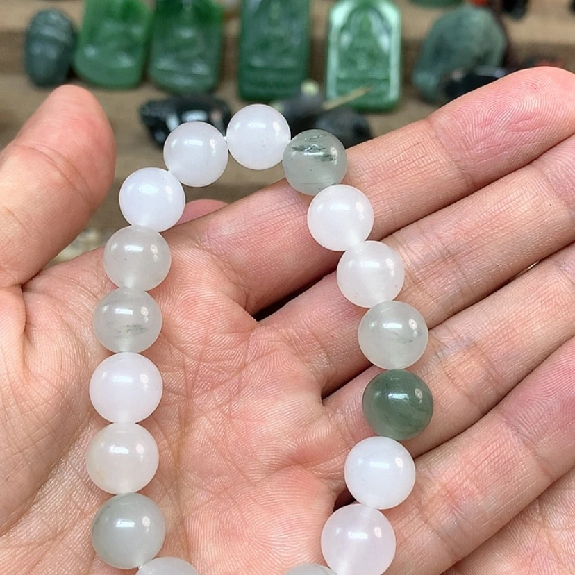 【闪购商品】石英质玉手链未镶嵌