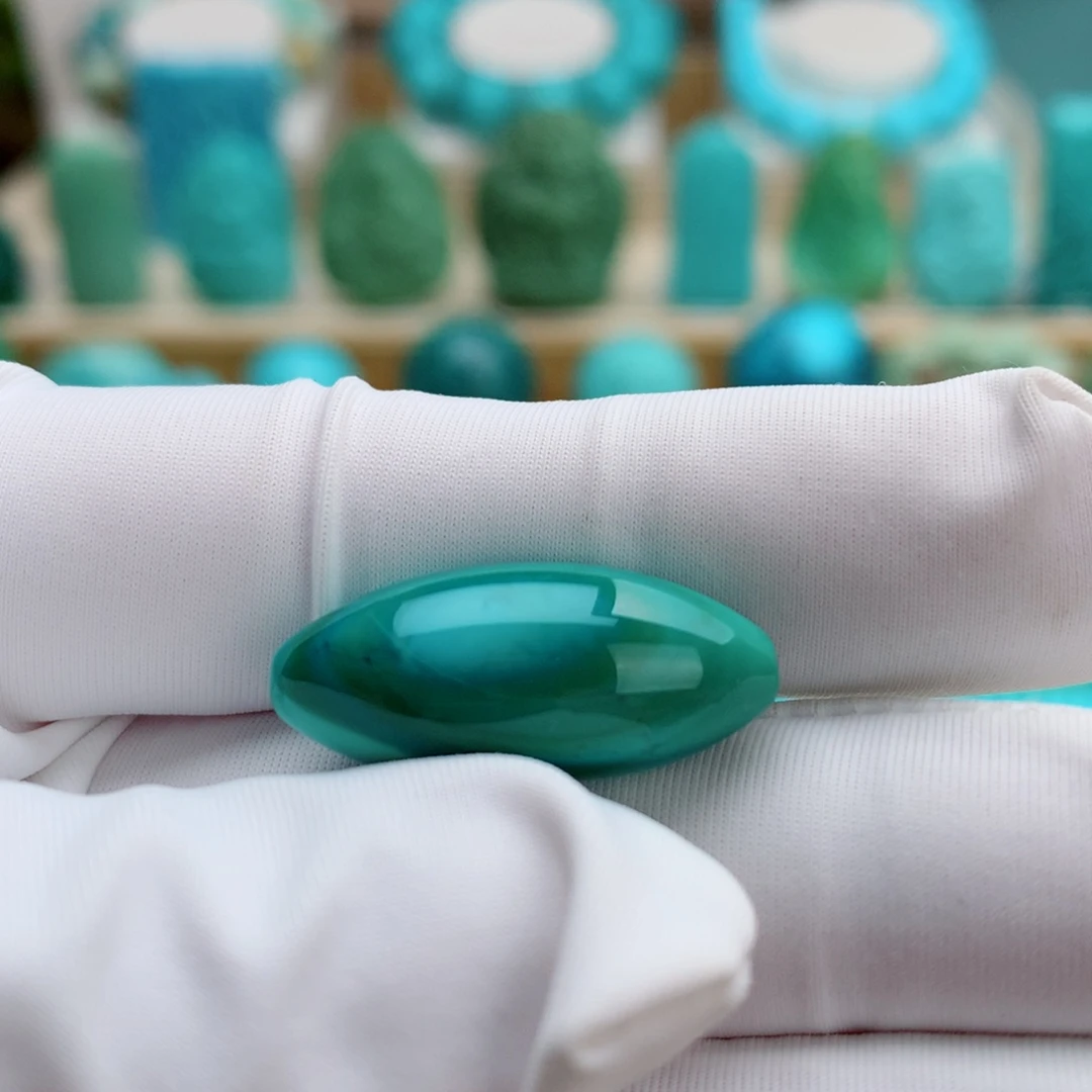 望***星绿松石未镶嵌挂件