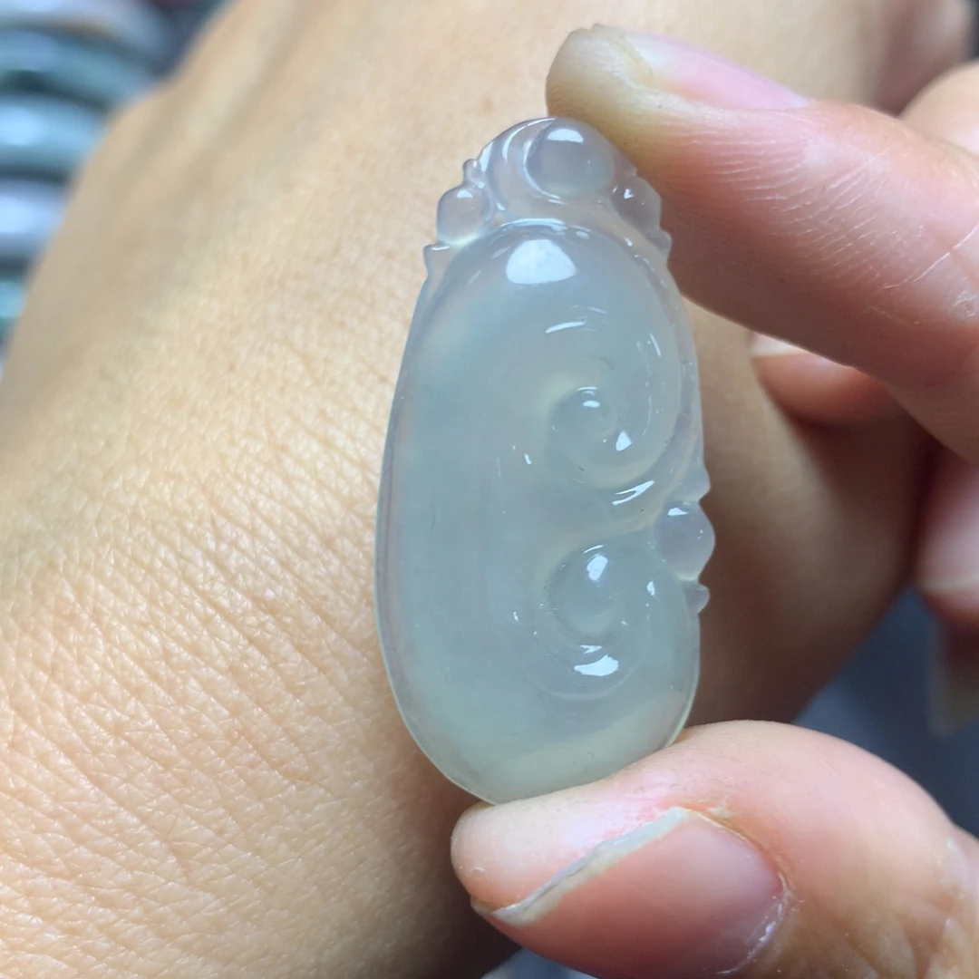 定制翡翠未镶嵌翡翠如意