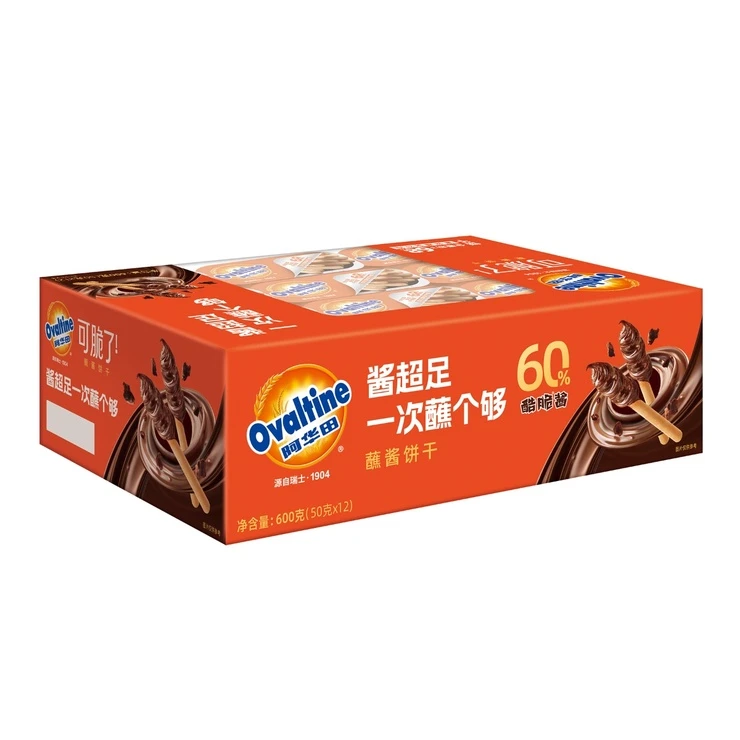 阿华田 蘸酱饼干 50g*12个解馋零食