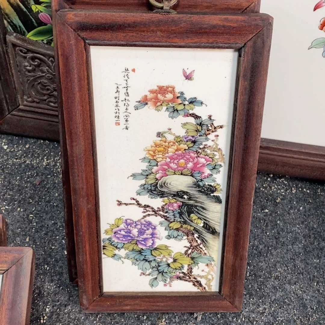 瓷28*16-1景德镇瓷板画柴窑烧制