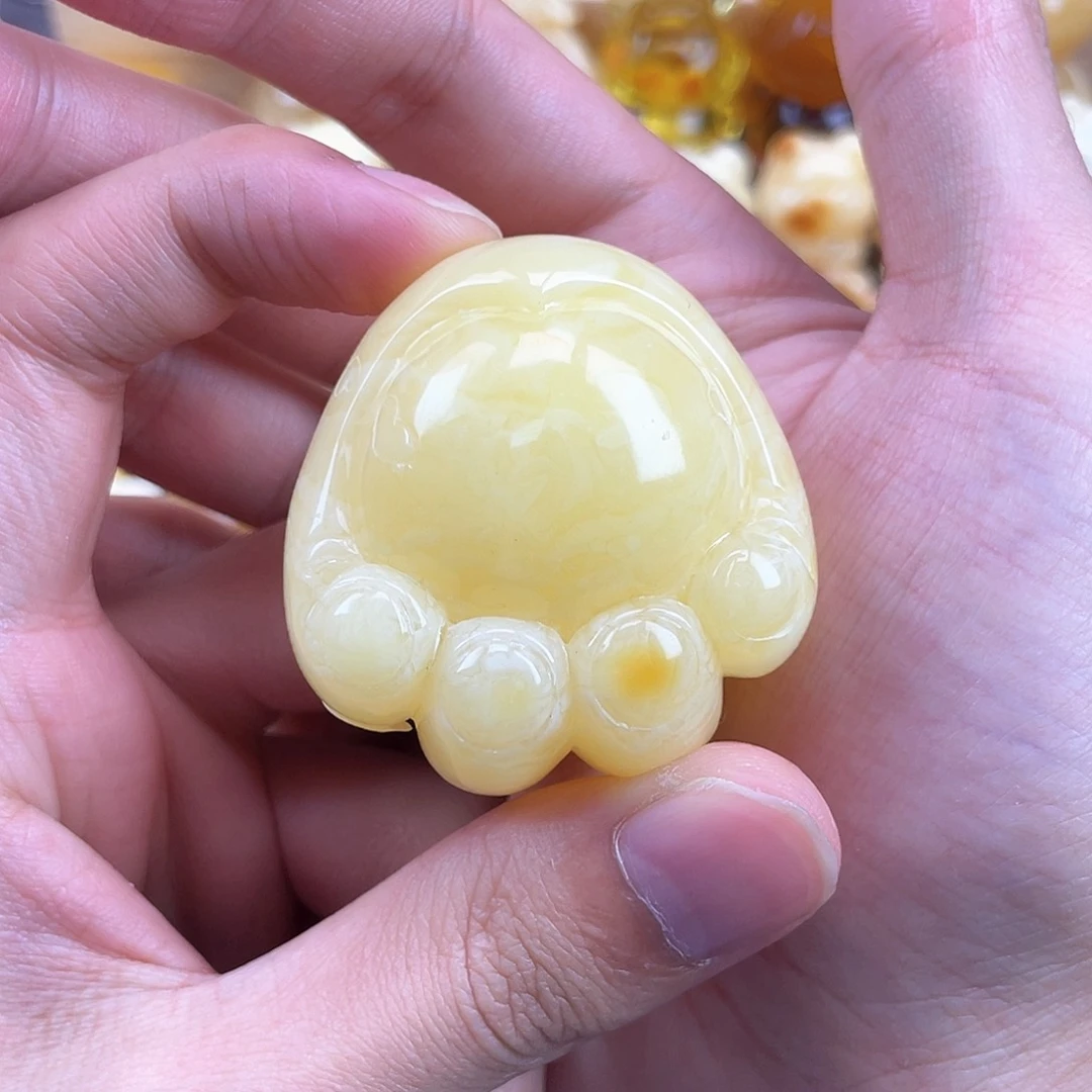 琥珀裸石未镶嵌蜜蜡
