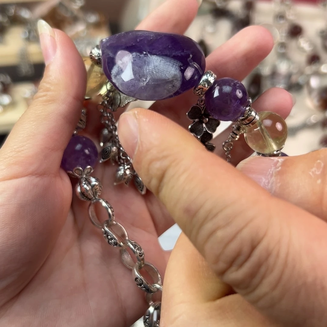 水晶手链合金屯****?手串