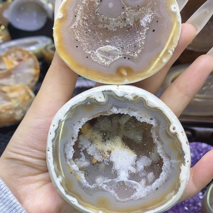 未镶嵌珠宝半成品紫晶雪景盆