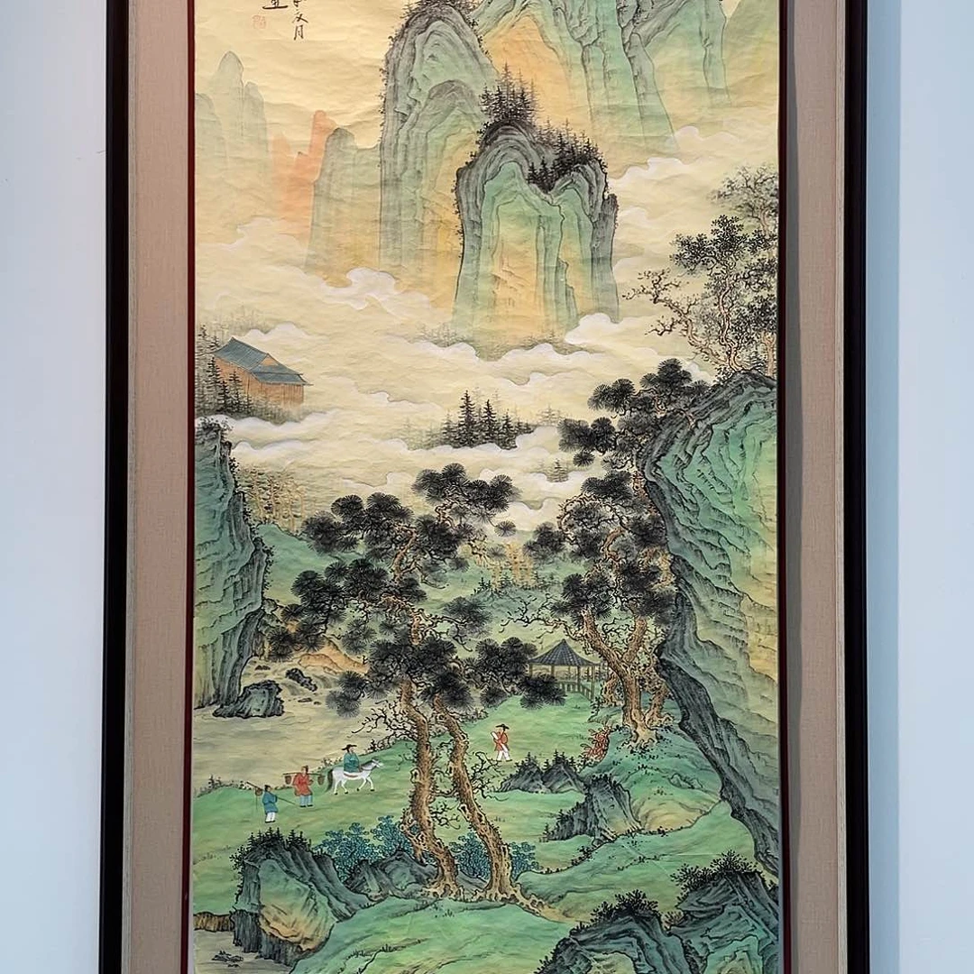 国画凌行志手绘作品