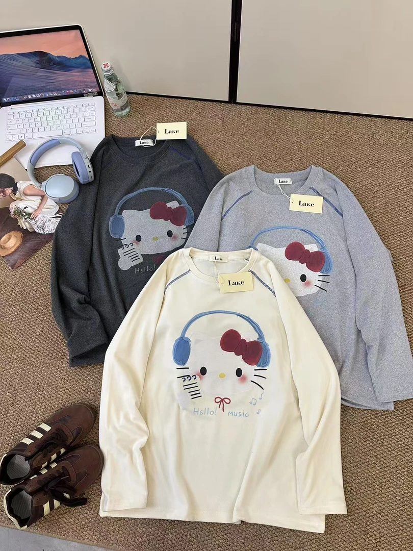 【打底合集】25年秋冬新款重工刺绣韩系卡通时尚长袖百搭上衣打底