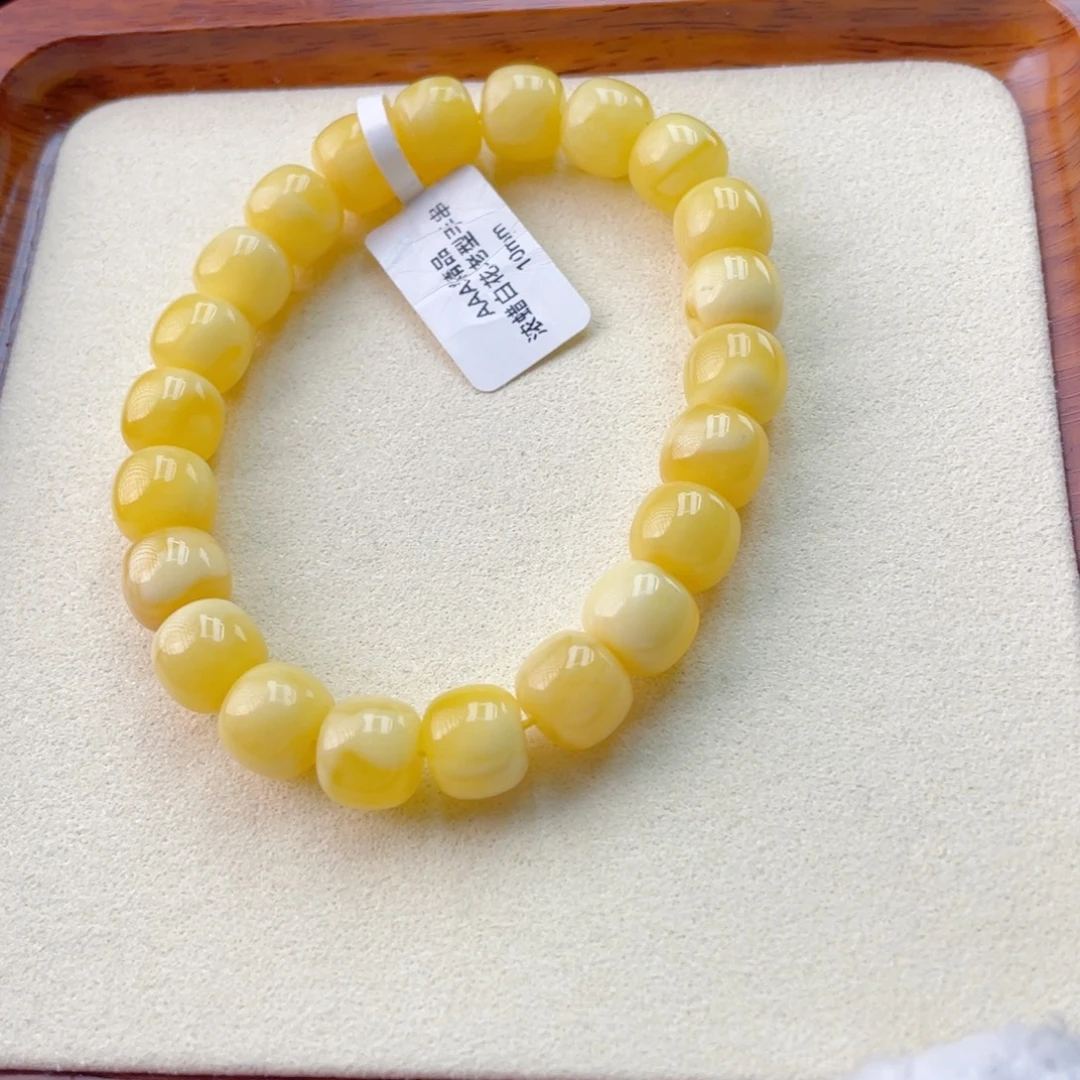 蜜蜡未镶嵌手链蜜蜡手串13.98克