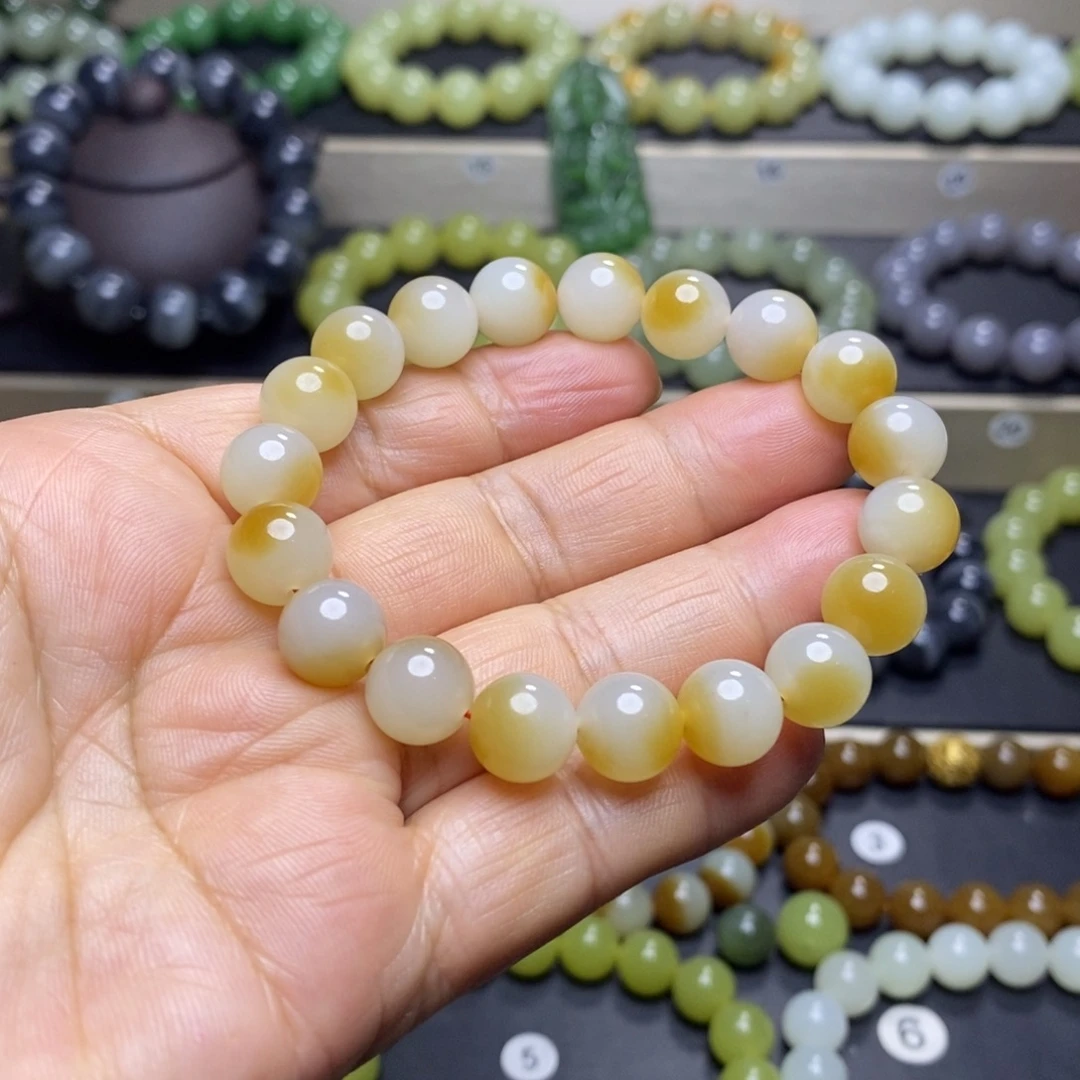 和田玉未镶嵌手串