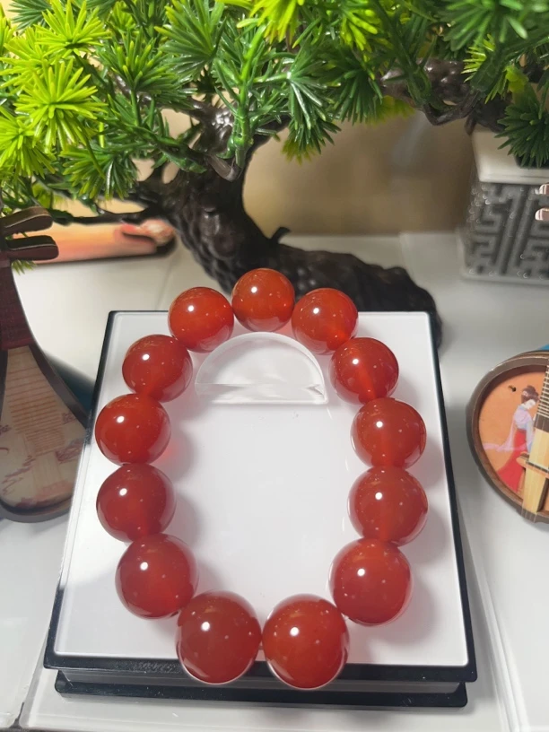 天然玉石天然玛瑙手串转运珠单珠卡15.5mm-16mm