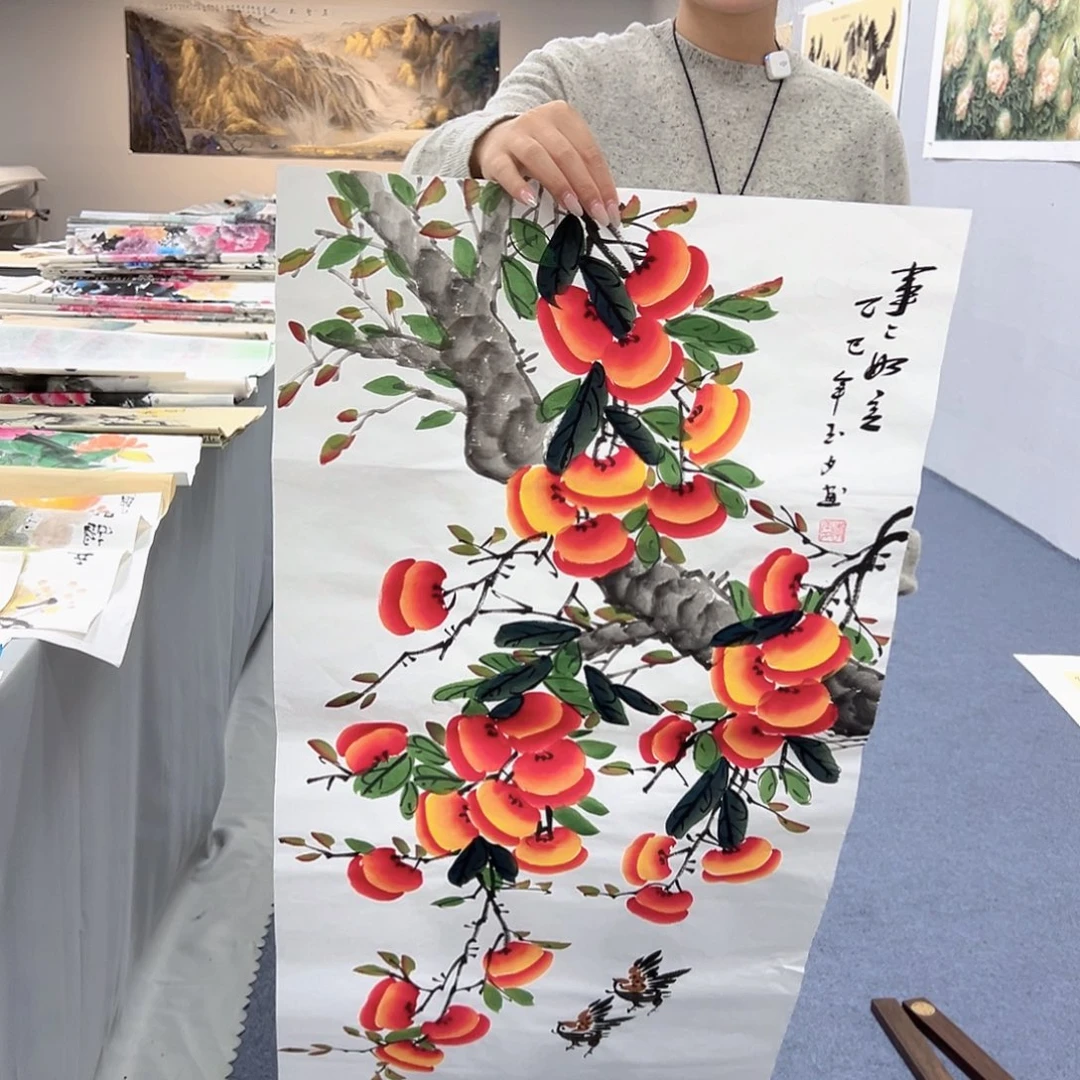 国画作品纯手绘制作品