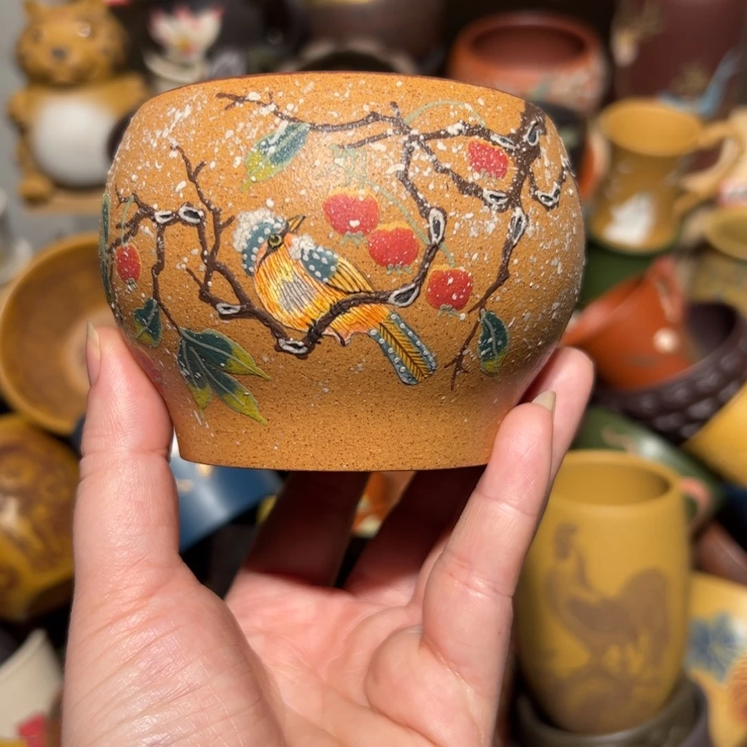 紫砂茶杯宜兴紫砂主人杯