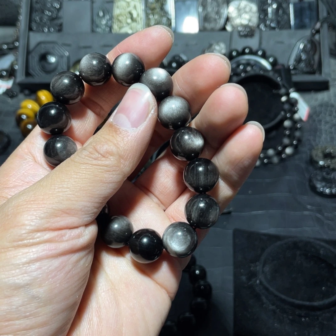 黑曜岩手链未镶嵌i**?