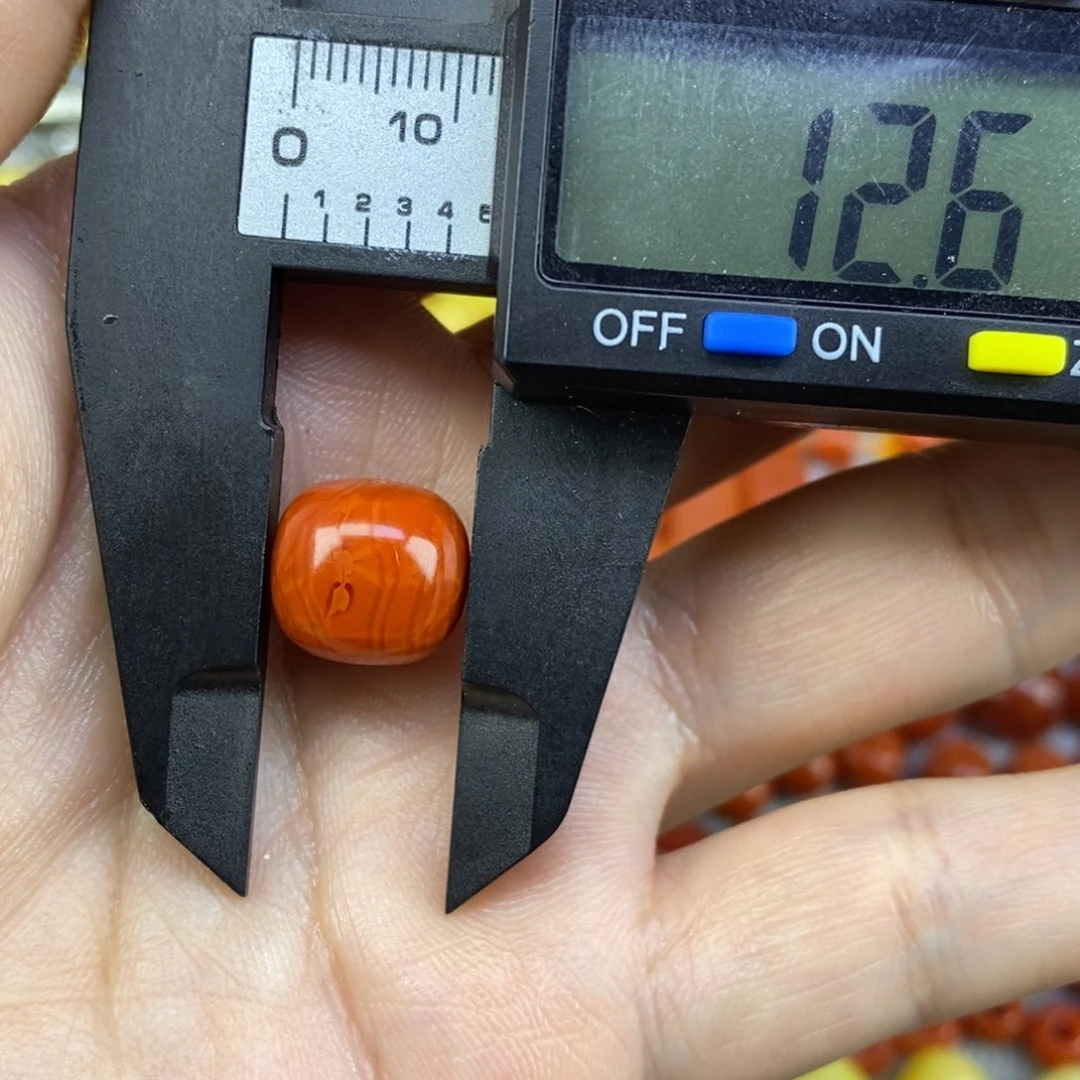 光****南红玛瑙未镶嵌单珠12mm