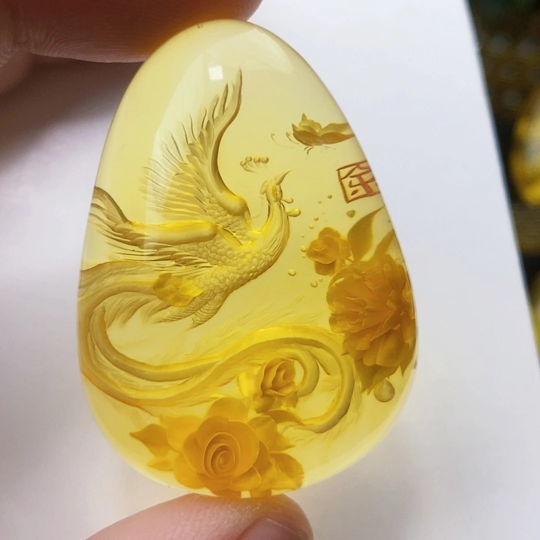 【闪购商品】金珀吊坠(不含链)未镶嵌