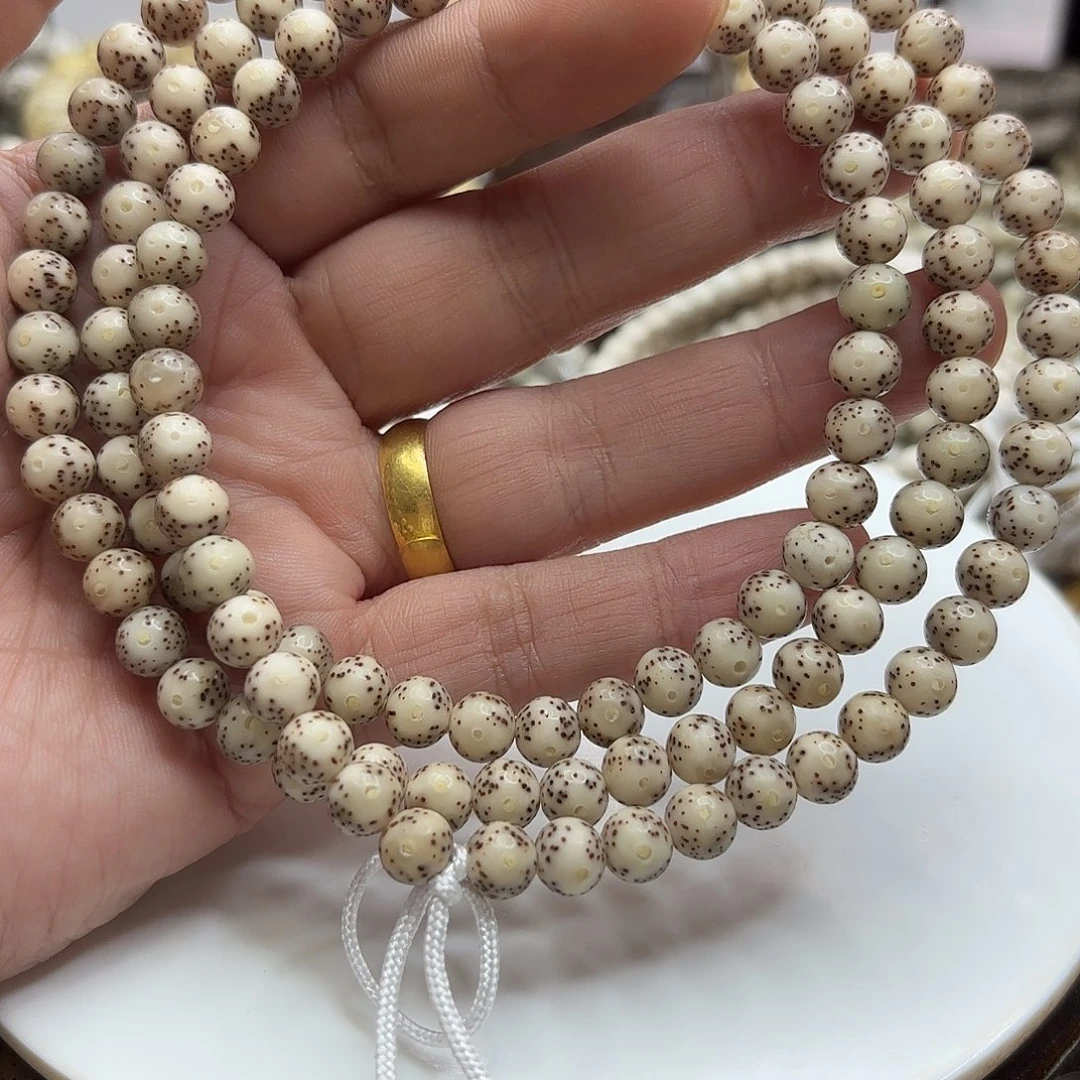 手串星月菩提7龙蛋果冻大留白