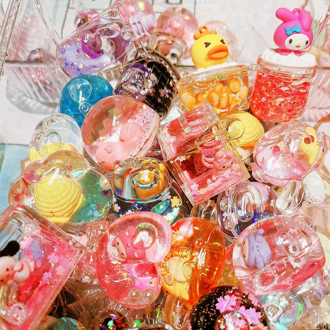 【流沙瓶】sp莉莉丝崽崽diy奶油胶树脂配件手作挂件玩具