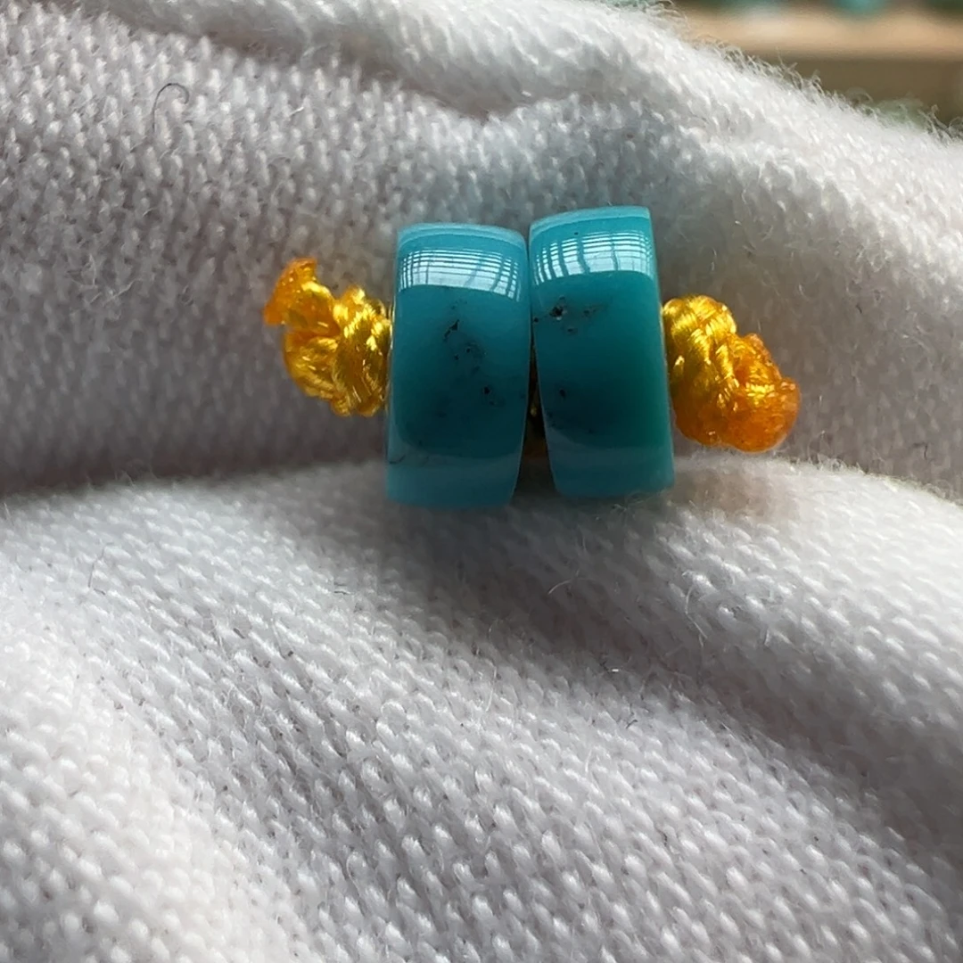 绿松石未镶嵌配饰5.5×2.3