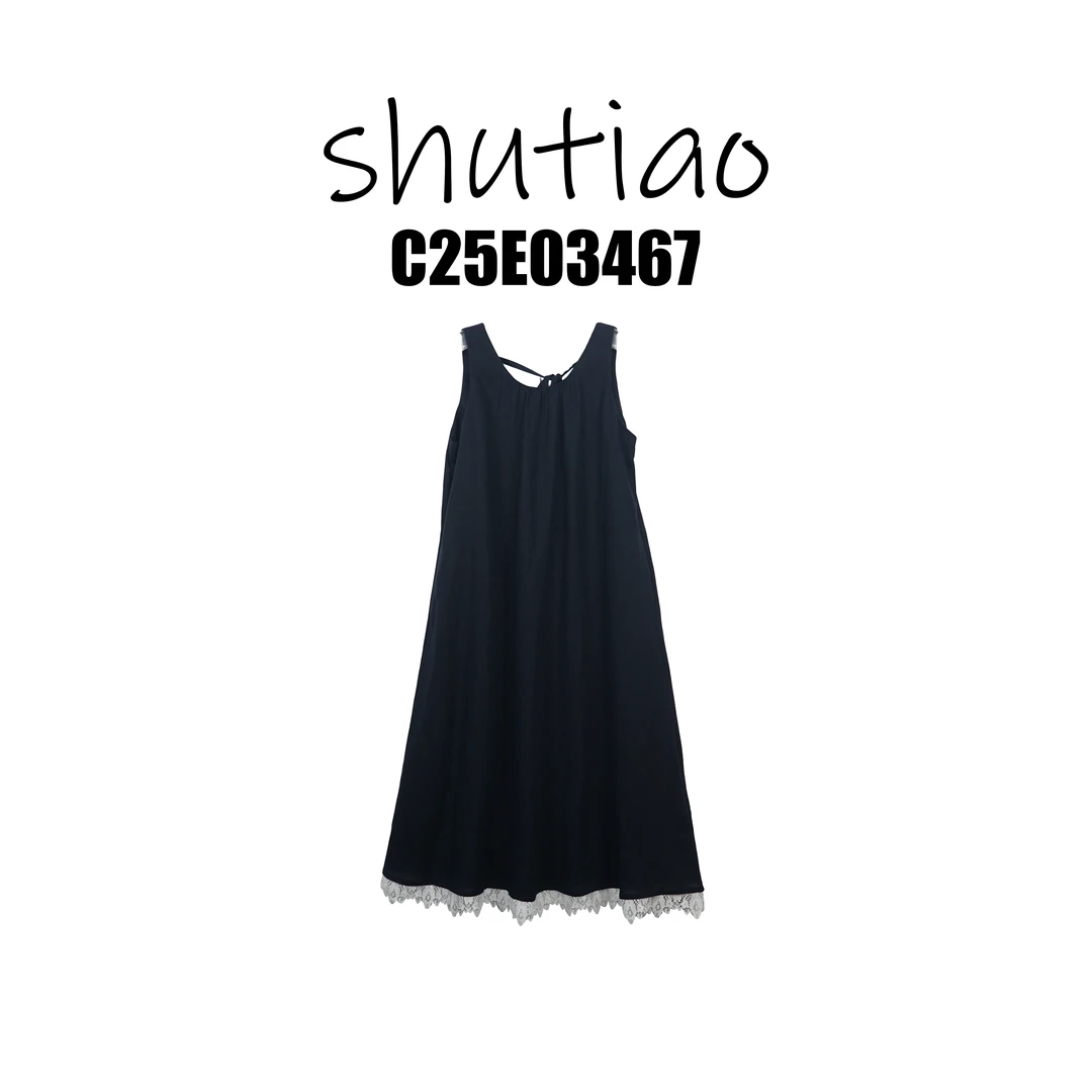 【SHUTIAO】2025夏季：新款小众设计款连衣裙C25E03467