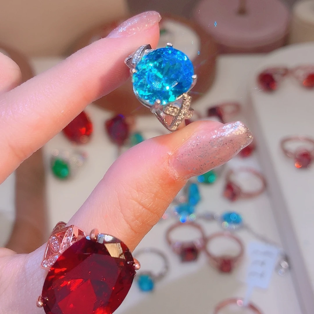 合成立方氧化锆合金如意蓝