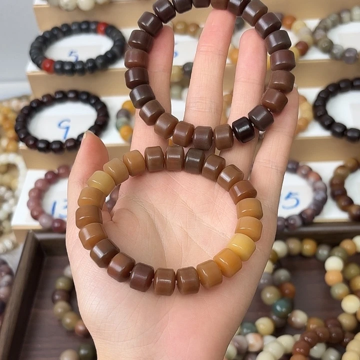 手串菩提根/象牙果卡11金轮