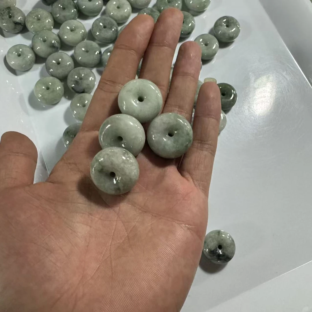 天然A货翡翠平安扣吊坠-d308-多样性发一