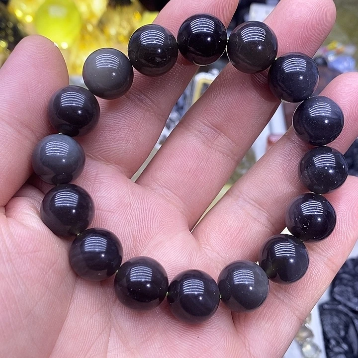 玻璃非金属天狼星14mm猫眼手链