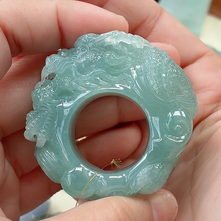 翡翠未镶嵌挂件天然翡翠a货