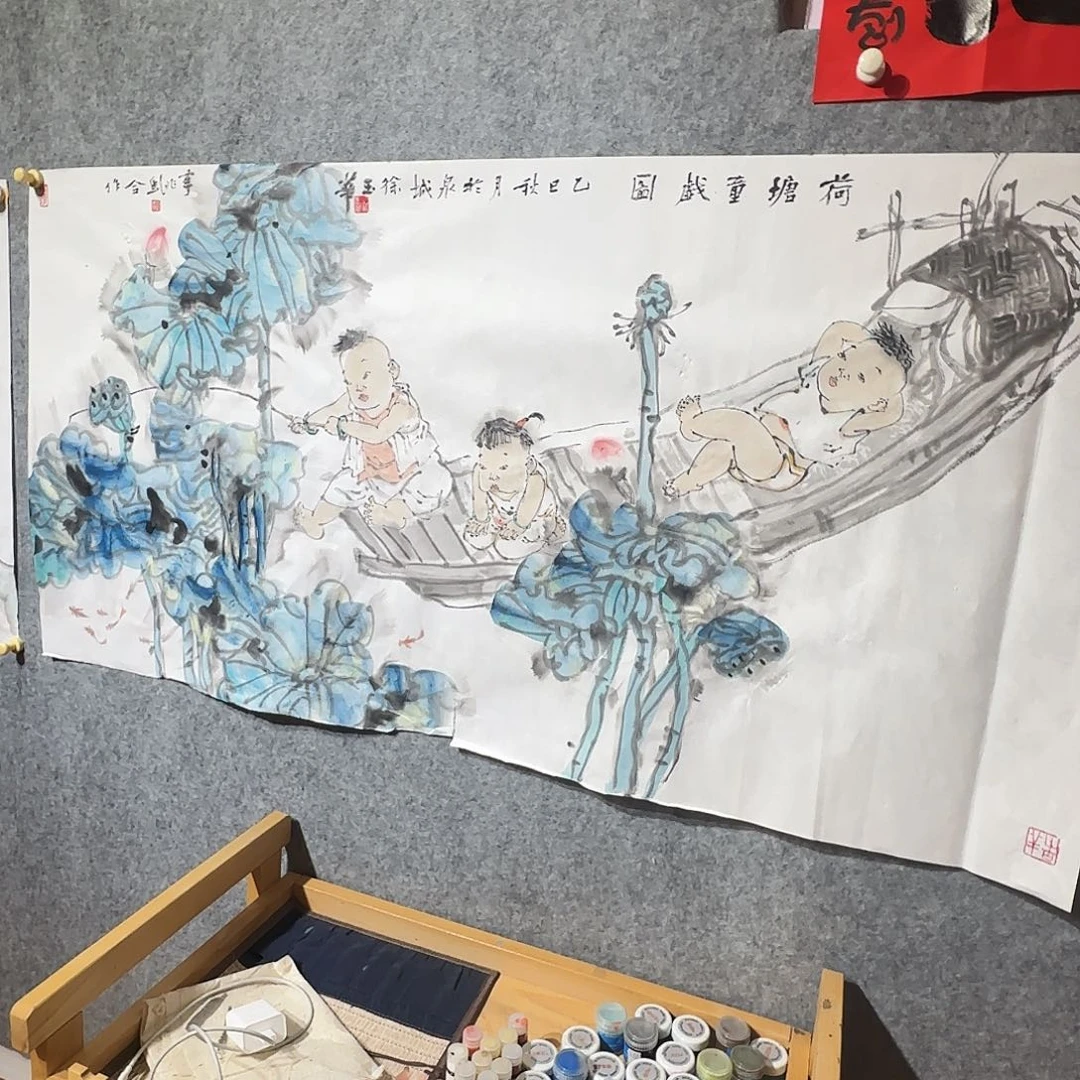 国画李兆虬先生遵守佛系