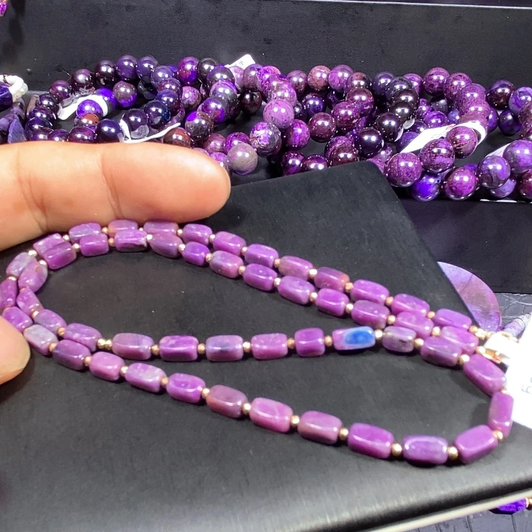 苏纪石（舒俱来）未镶嵌南非舒俱来全玉化方糖直链