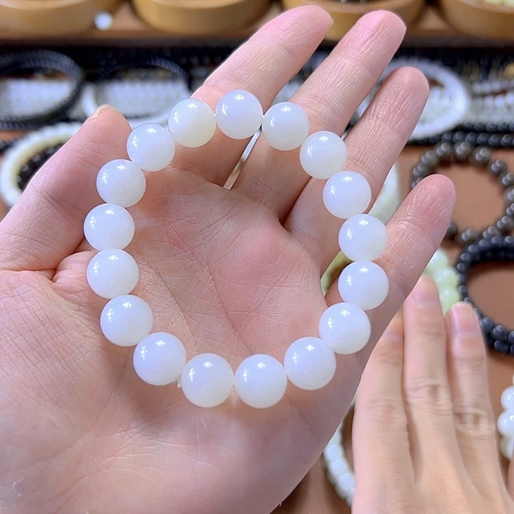 和田玉手串未镶嵌A***胡