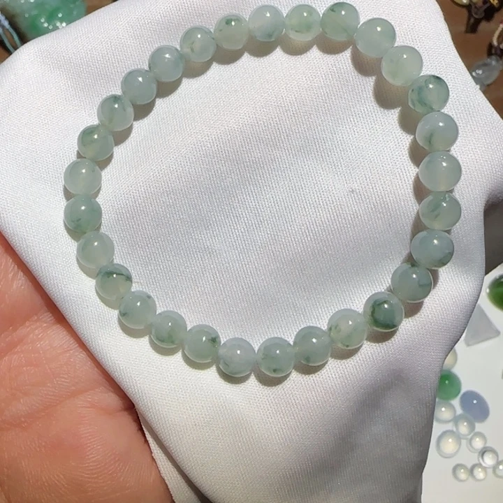 翡翠未镶嵌手串翡翠珠串