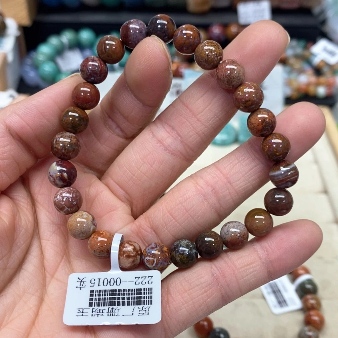 硅化珊瑚（珊瑚玉）手链未镶嵌倚***落013