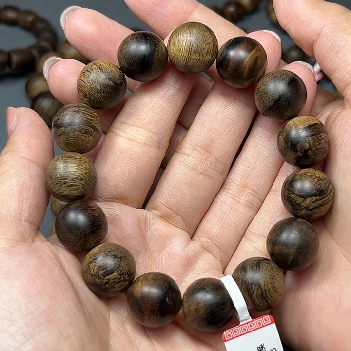 手串沉香白棋虎皮留疤1.4