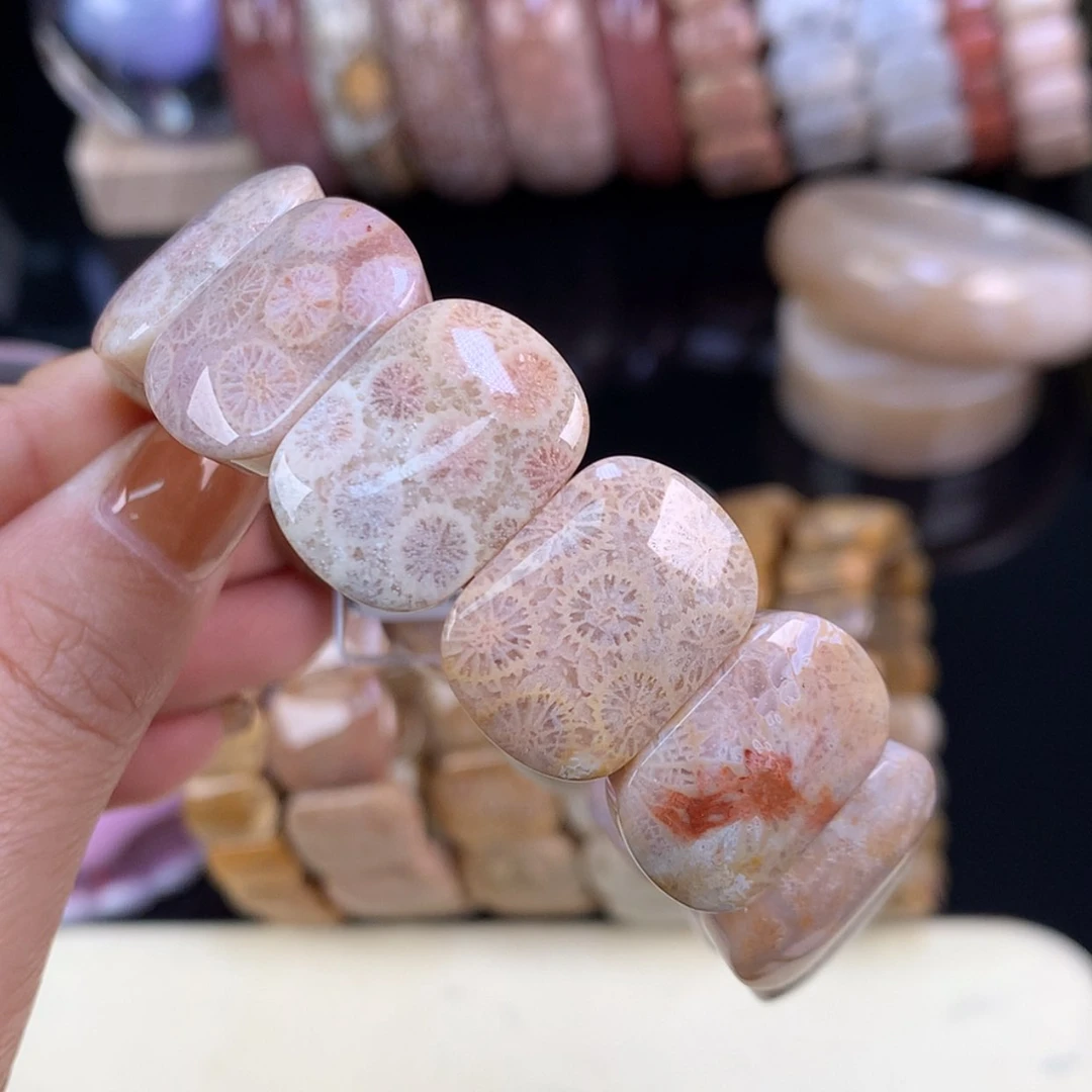 【闪购商品】颈饰未镶嵌硅化珊瑚（珊瑚玉）开播福利手牌15号