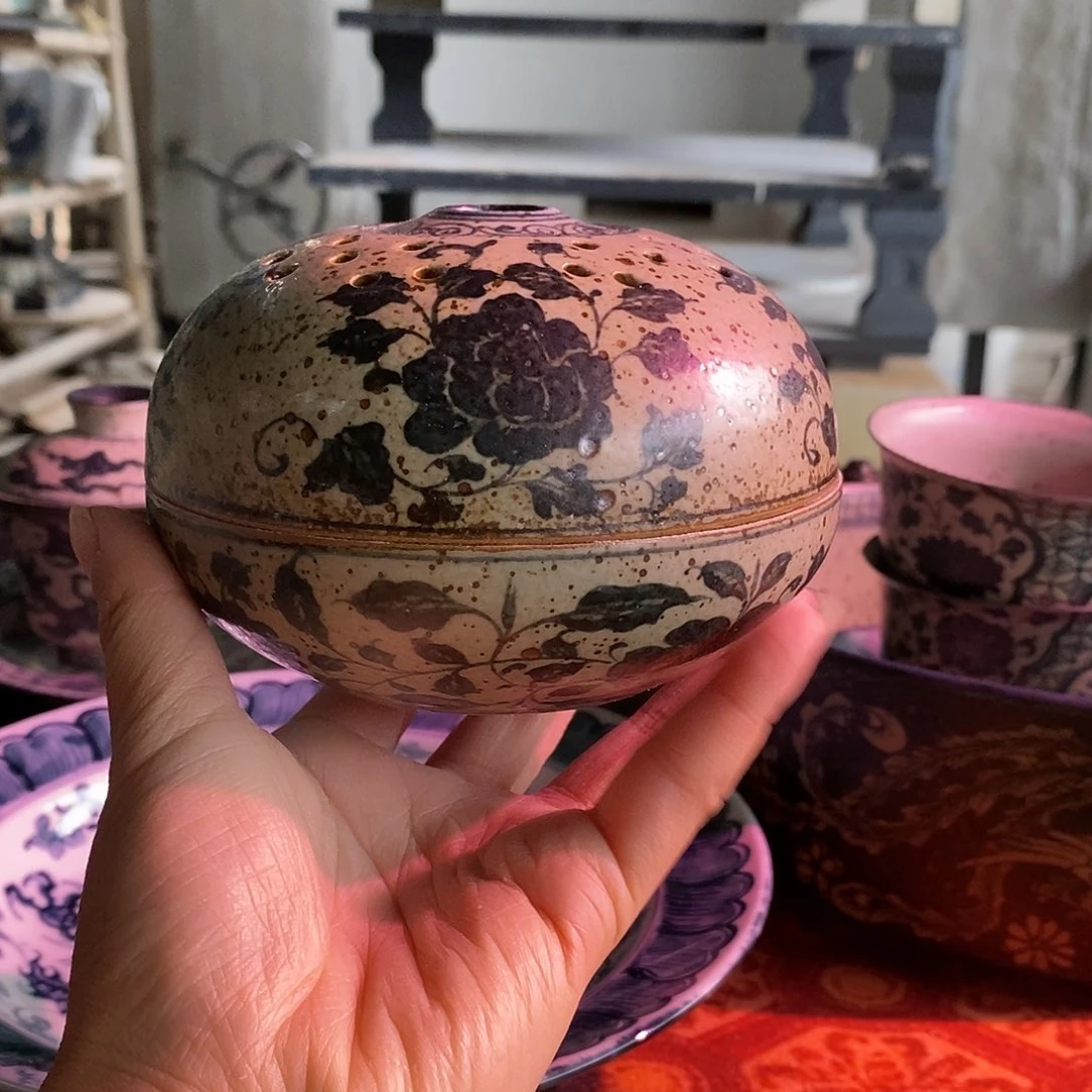 陶手工手绘青花高温陶瓷