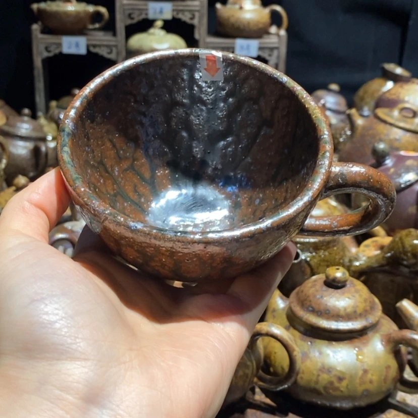 【闪购商品】茶壶紫砂圆*圈双木料咖啡杯瑕