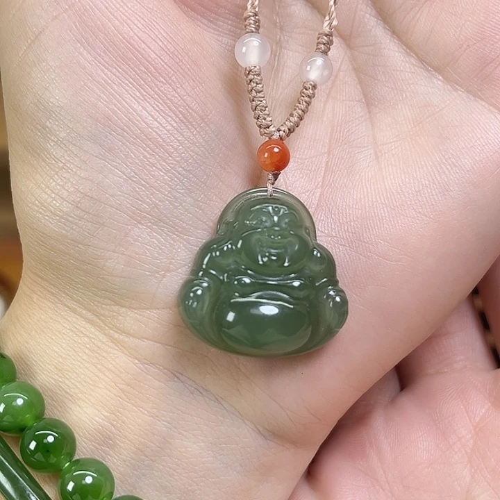 小***记和田玉银S925镶嵌耳饰