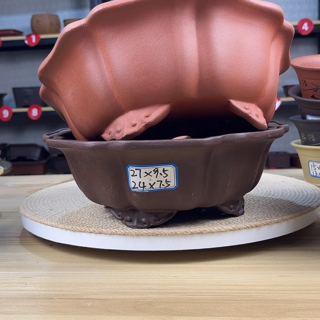 紫砂花盆紫砂花盆