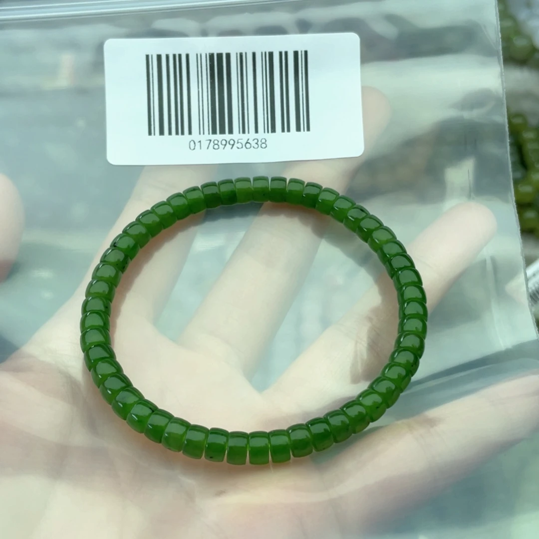 和田玉手链未镶嵌因****啊