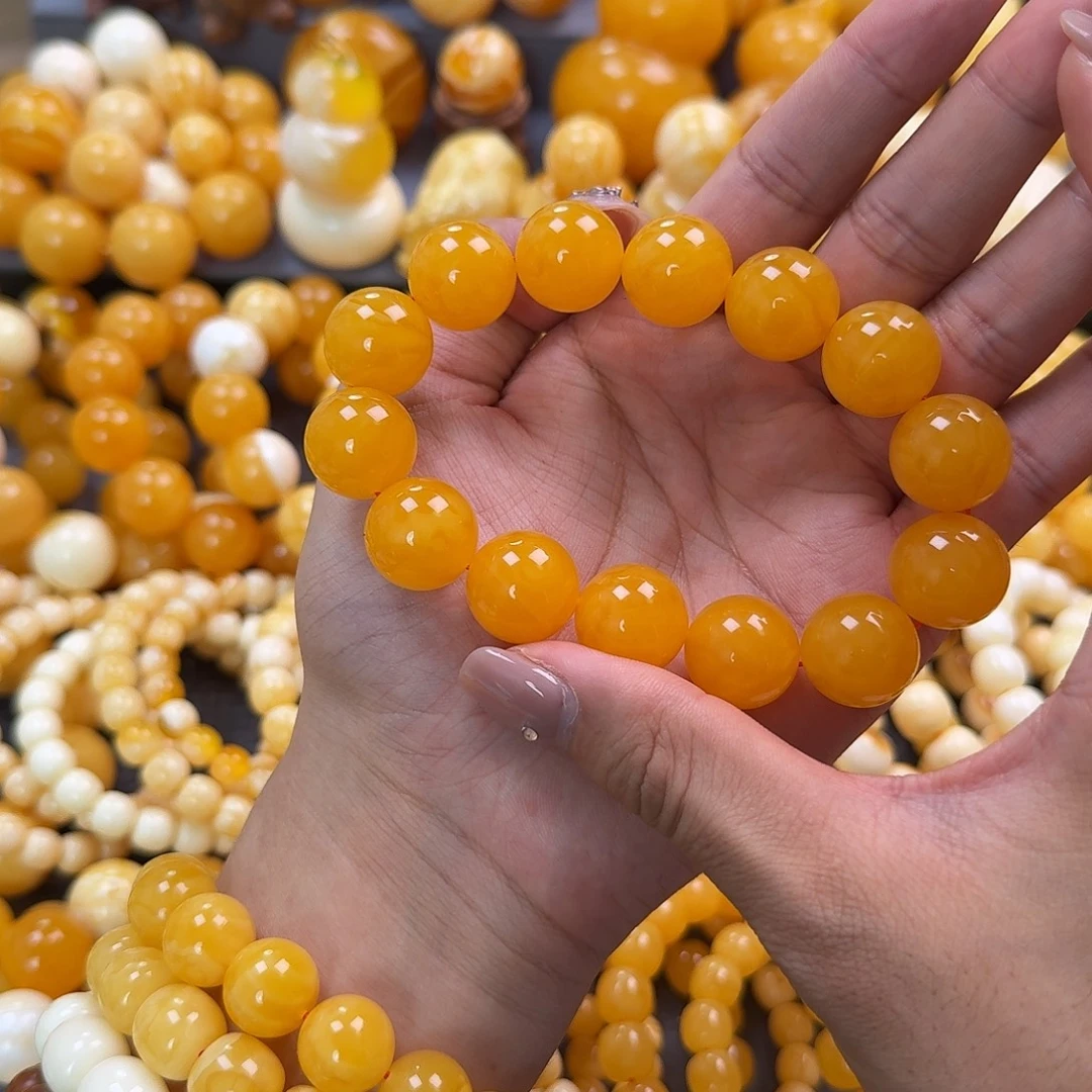 蜜蜡未镶嵌珠宝奇石同料17.5mm