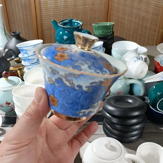 陶瓷盖碗茶杯茶叶罐主人杯