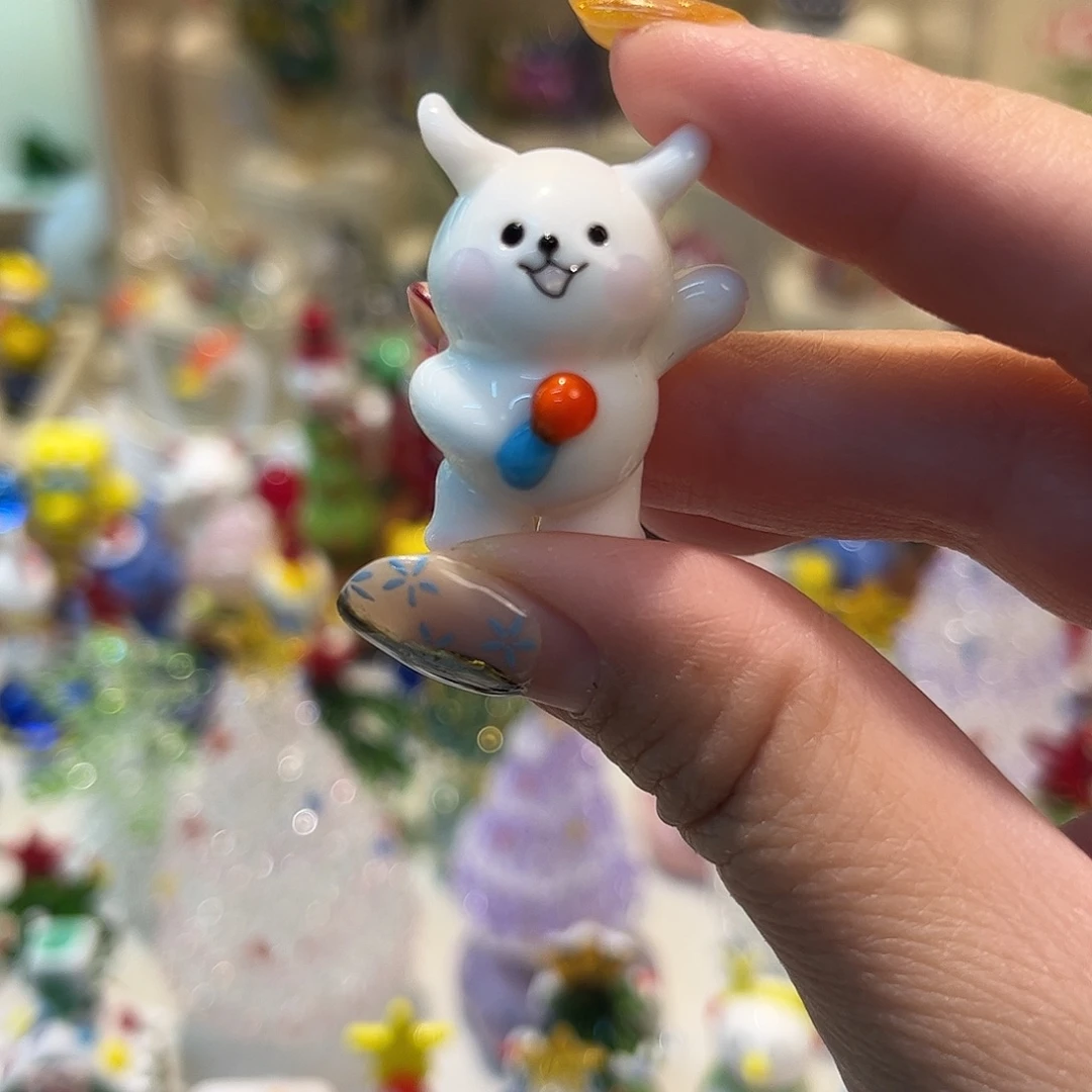 琉璃手工艺品线条小狗