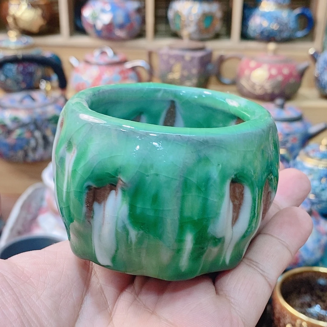 粗陶志野柴烧茶器