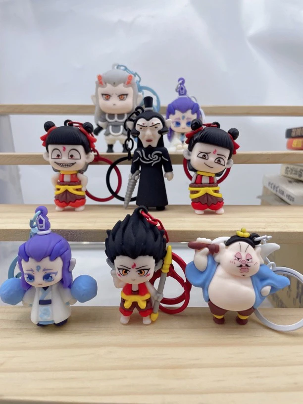 《现货4-6厘米 8个装》哪吒2系列魔丸闹海周边3D立体敖丙潮玩钥匙扣