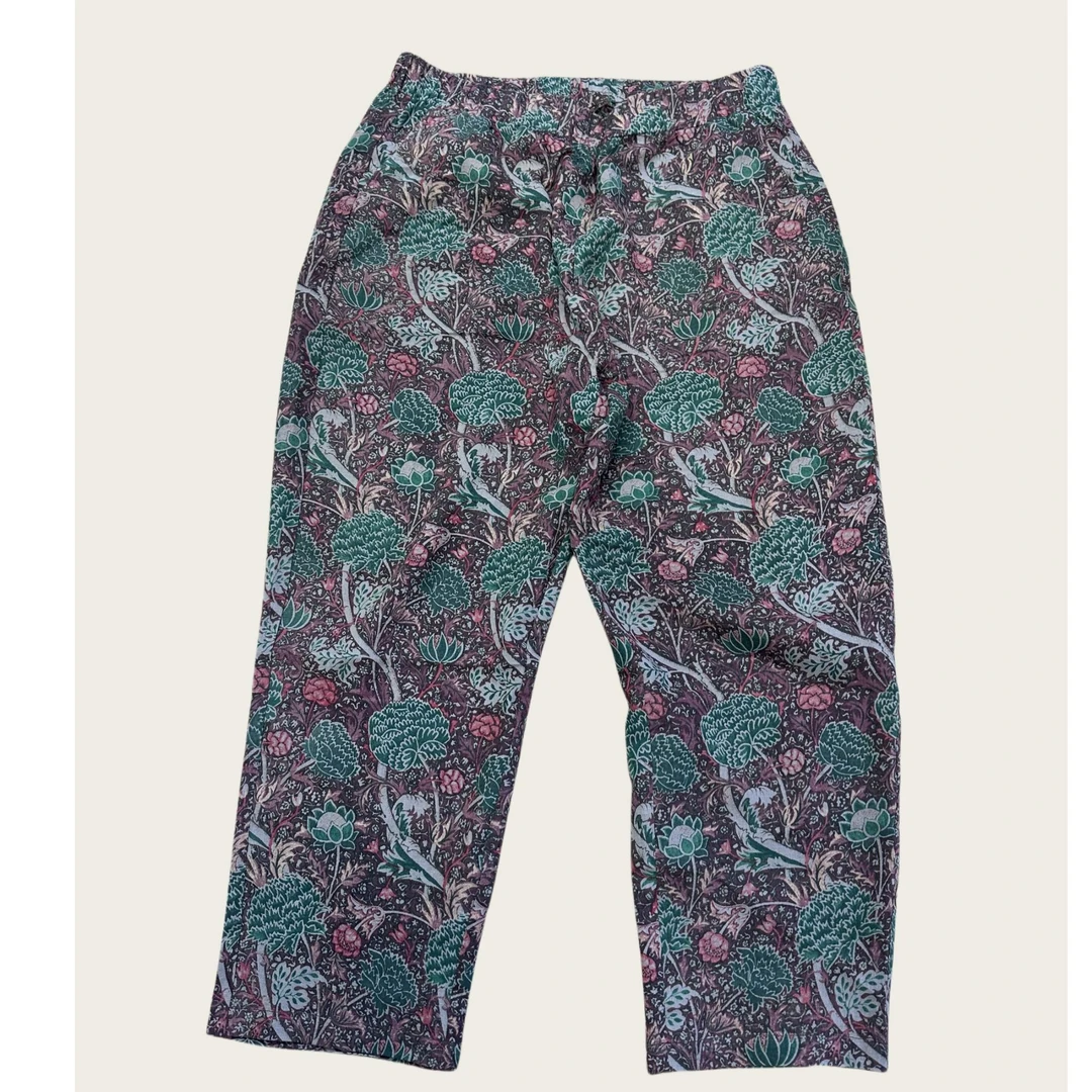 韩衣奇迹中老年女裤春夏款印花高腰宽松长裤休闲外穿小脚花裤子