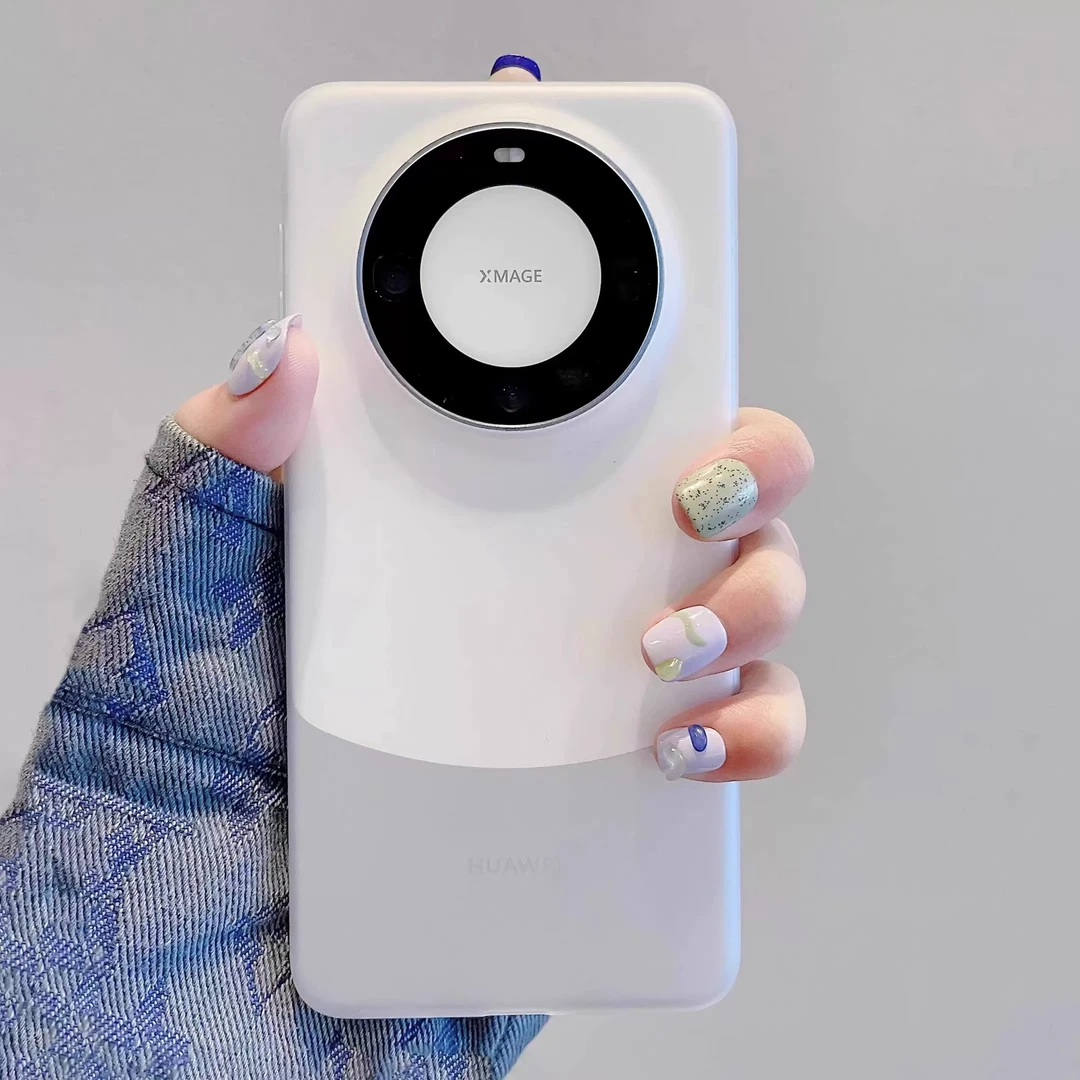 适用华为mate60pro手机壳新款全包肤感磨砂mate60透明防摔保护壳