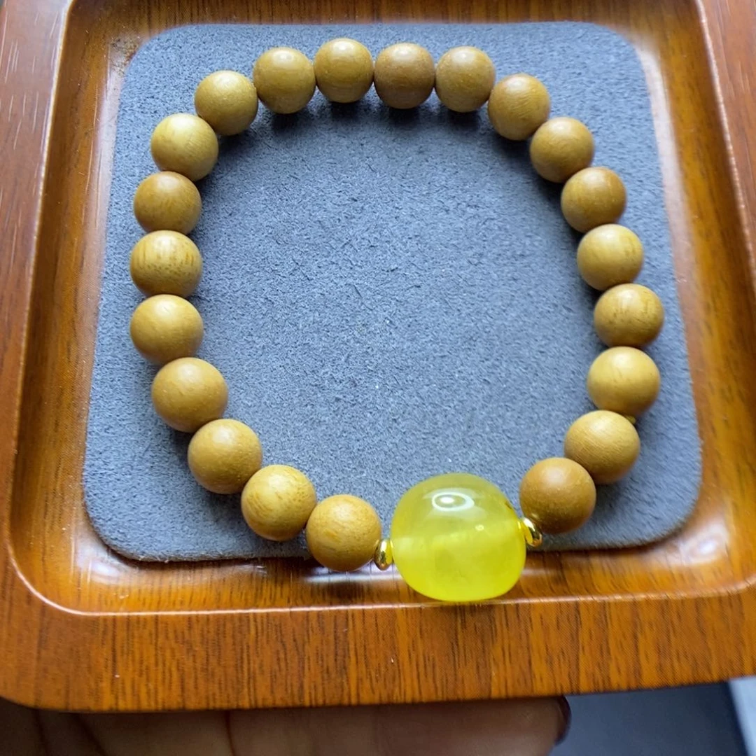 蜜蜡颈饰未镶嵌郎