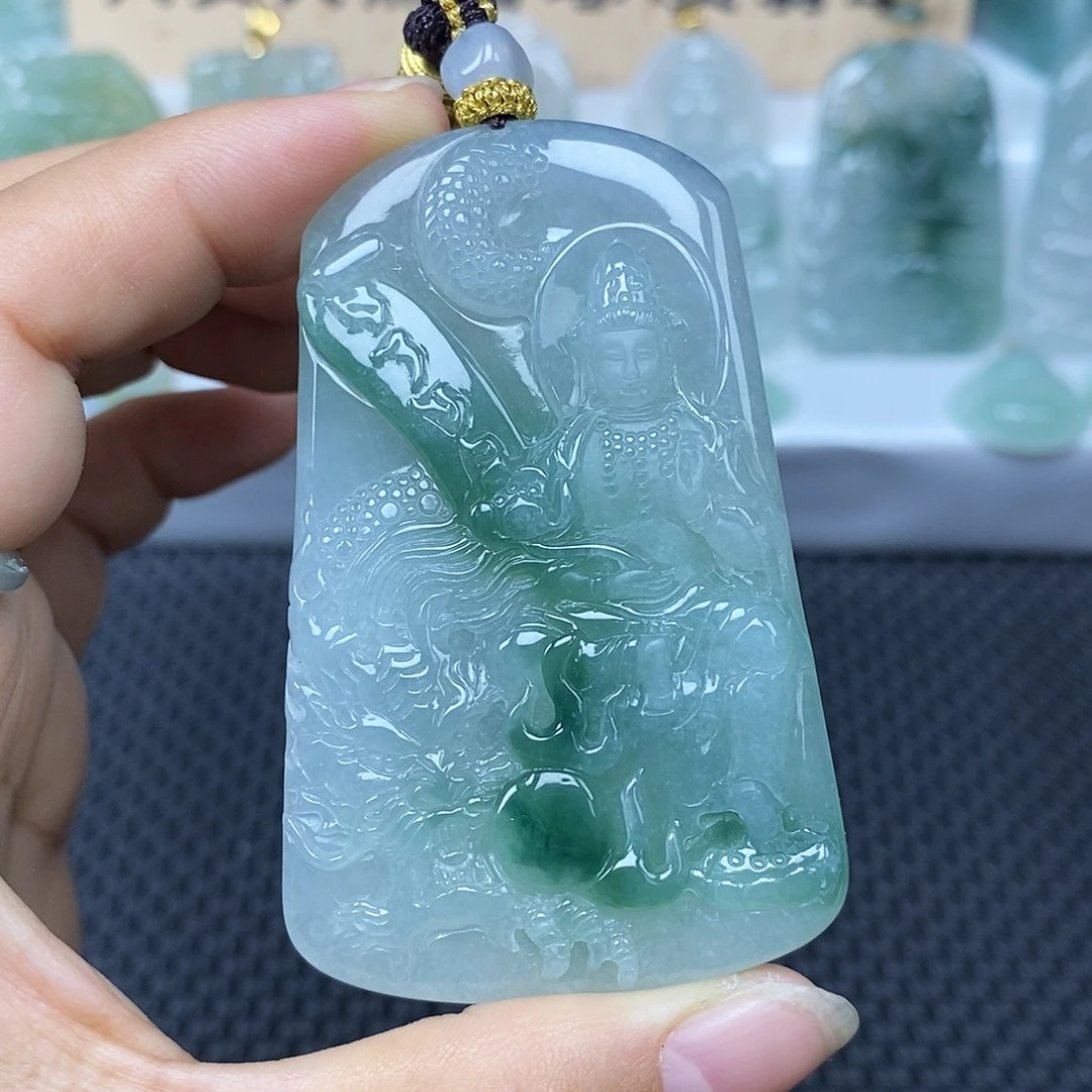 南***⍤翡翠未镶嵌颈饰翡翠