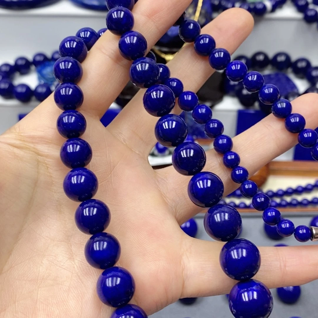 青金石颈饰未镶嵌喜*