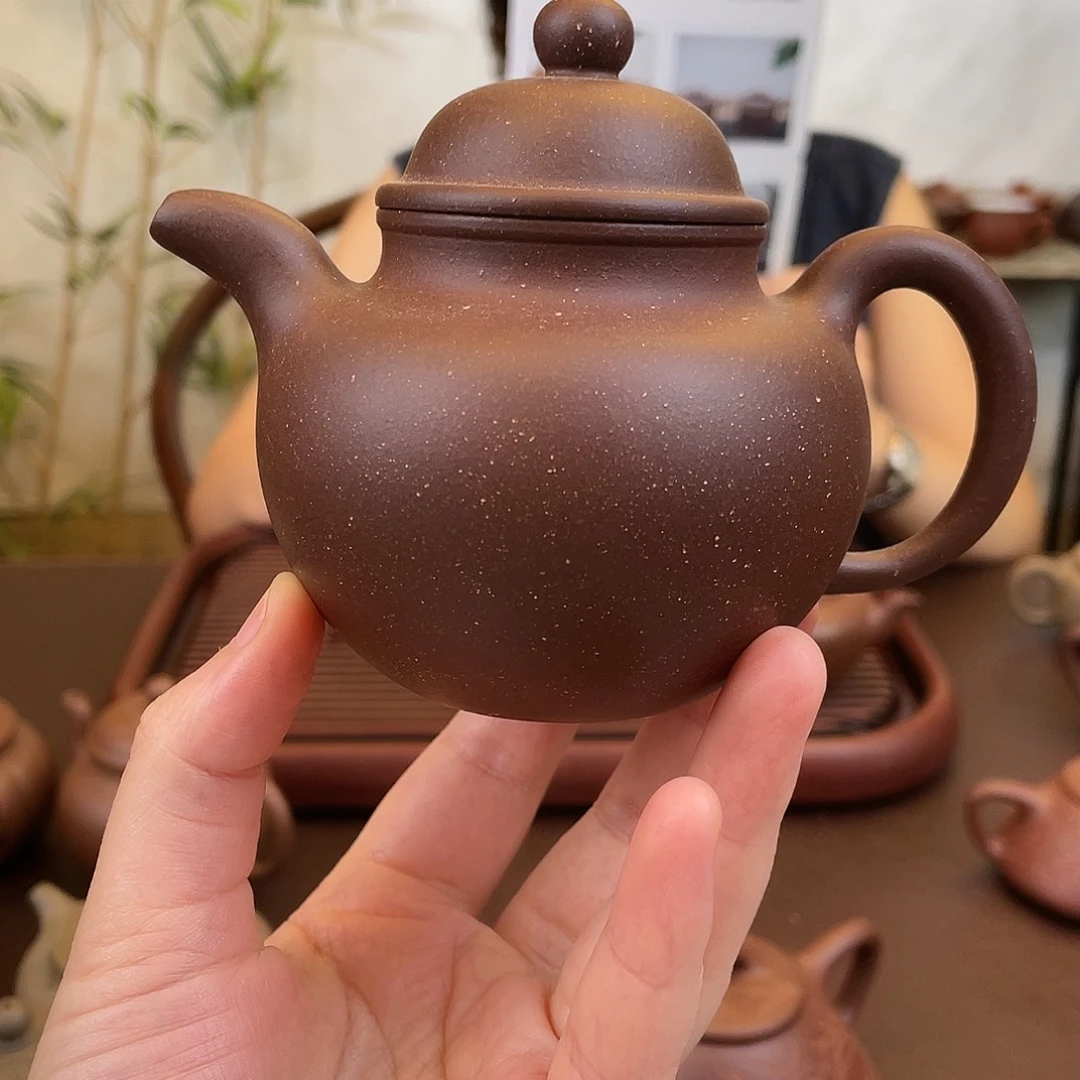 茶壶紫砂荆溪紫泥裰球220cc